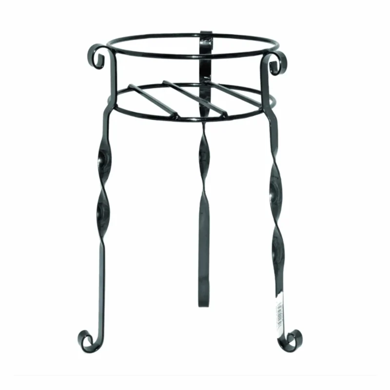 <p>Pot stand: Width: 25 x 45 cm : Height</p> <p>Made of wrought iron, a material in the top of preferences in terms of decorations for balconies and gardens. It is a stable support for 1 pot that can be mounted in any corner of the house or terrace.</p>