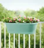 balcony pot with flowers
